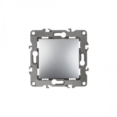 Фотография товара 'Эра Выключатель, 10АХ-250В, без м.лапок, Эра12, алюминий Б0014629'