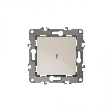 Фотография товара 'Эра Выключатель с подсветкой, 10АХ-250В, Эра12, слоновая кость Б0014634'