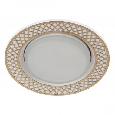 Фотография товара 'Эра Светильник KL79 WH/GD под лампу Gx53 круглый,220V,13W,белый/золото Б0037364'