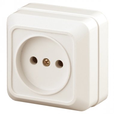 Фотография товара 'Эра Розетка Intro Quadro 2-201-02 без заземления 2P, 16А-250В, IP20, ОУ, слоновая кость Б0053776'