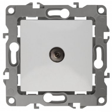 Фотография товара 'Эра Розетка TV проходная, Эра12, белый Б0027431'