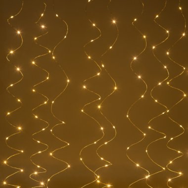 Фотография товара 'Эра Светодиодная новогодняя гирлянда Intro Holiday INZR-01 занавес 3*3 м теплый белый 240 microled USB Б0060435'