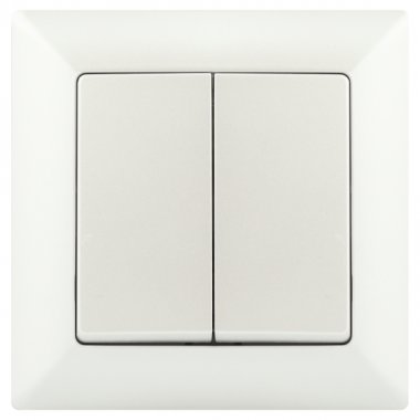 Фотография товара 'Эра Переключатель Intro Solo 4-107-06 двухклавишный, 10А-250В, IP20, СУ, перламутр Б0053614'