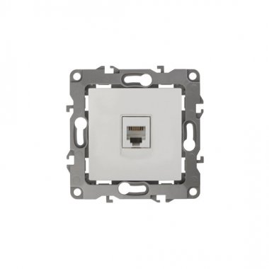 Фотография товара 'Эра Розетка телефонная RJ11, Эра12, слоновая кость Б0014712'