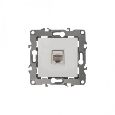 Фотография товара 'Эра Розетка информационная RJ45, Эра12, слоновая кость Б0014724'