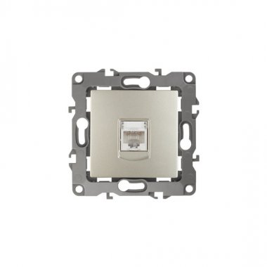 Фотография товара 'Эра Розетка информационная RJ45, Эра12, шампань Б0014726'