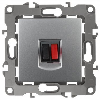 Фотография товара 'Эра Розетка аудио, Эра12, алюминий Б0027453'