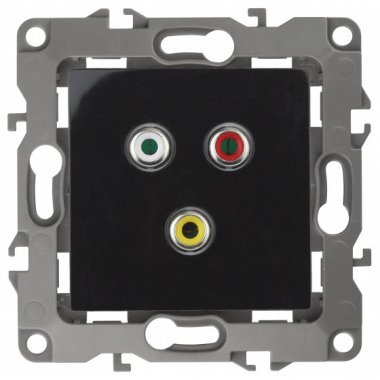 Фотография товара 'Эра Розетка RCA, Эра12, чёрный Б0027476'