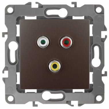 Фотография товара 'Эра Розетка RCA, Эра12, бронза Б0027478'