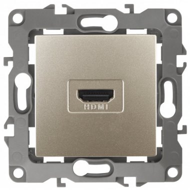 Фотография товара 'Эра Розетка HDMI, Эра12, шампань Б0027484'
