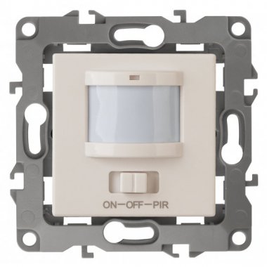 Фотография товара 'Эра Датчик движения 3-проводной, 180-250В, 400Вт, Эра12, слоновая кость Б0031262'