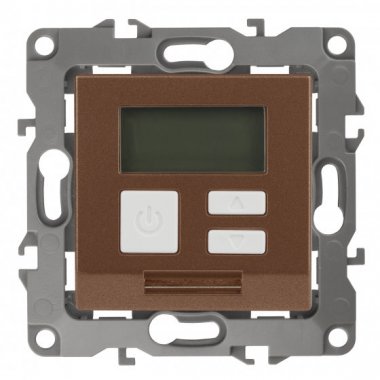 Фотография товара 'Эра Терморегулятор универс.230В-Imax16А, Эра12, медь Б0031279'