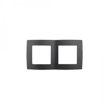 Фотография товара 'Эра Рамка на 2 поста, Эра12, антрацит Б0014755'