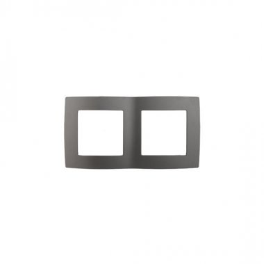 Фотография товара 'Эра Рамка на 2 поста, Эра12, графит Б0019370'