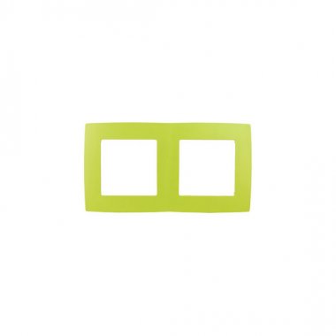 Фотография товара 'Эра Рамка на 2 поста, Эра12, лайм Б0019400'