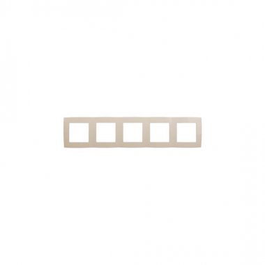 Фотография товара 'Эра Рамка на 5 постов, Эра12, слоновая кость Б0014782'