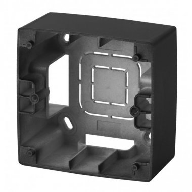 Фотография товара 'Эра Коробка наклад. монтажа 1 пост, Эра12, антрацит Б0043164'