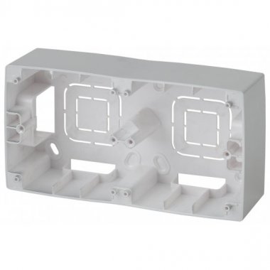 Фотография товара 'Эра Коробка наклад. монтажа 2 поста, Эра12, алюминий Б0043172'