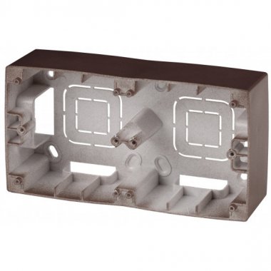 Фотография товара 'Эра Коробка наклад. монтажа 2 поста, Эра12, бронза Б0043177'