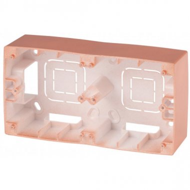 Фотография товара 'Эра Коробка наклад. монтажа 2 поста, Эра12, медь Б0043178'