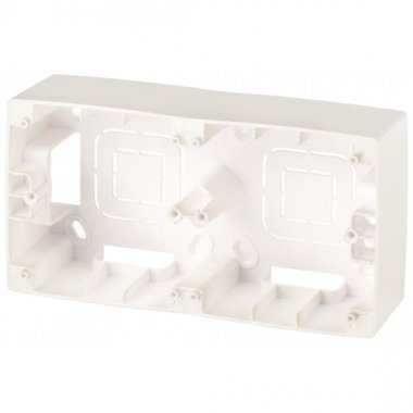 Фотография товара 'Эра Коробка наклад. монтажа 2 поста, Эра12, перламутр Б0043179'