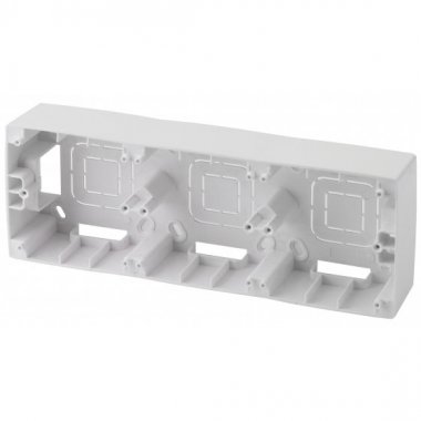 Фотография товара 'Эра Коробка наклад. монтажа 3 поста, Эра12, белый Б0043180'