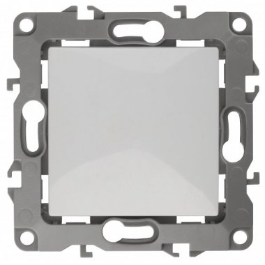 Фотография товара 'Эра Выключатель, 10АХ-250В, б.л., Эра12, Al+Cu, белый Б0038584'