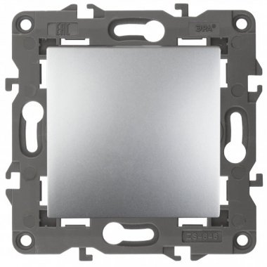 Фотография товара 'Эра Переключатель, 10АХ-250В, Эра Elegance, алюминий Б0034224'