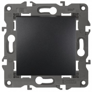 Фотография товара 'Эра Переключатель, 10АХ-250В, Эра Elegance, антрацит Б0034227'