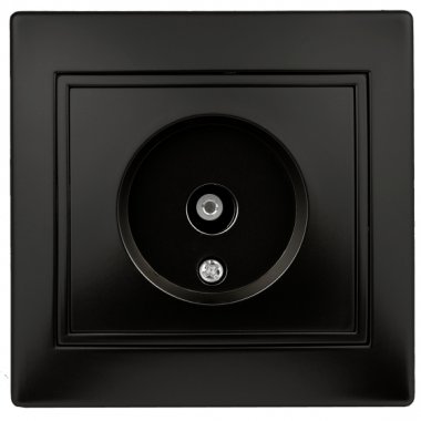 Фотография товара 'Эра Розетка Intro Plano 1-301-05 TV одиночная, IP20, СУ, Plano, антрацит Б0044573'