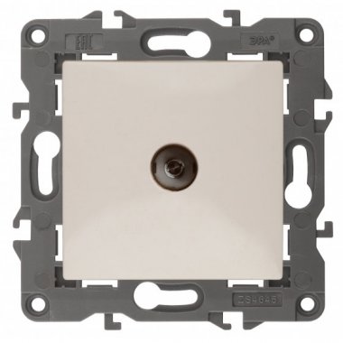 Фотография товара 'Эра Розетка 2P+E Schuko со шторками с крышкой, 16А-250В, Эра Elegance, антрацит Б0034297'