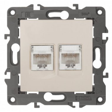 Фотография товара 'Эра Розетка 2P+E Schuko со шторками с крышкой, 16А-250В, Эра Elegance, алюминий Б0034309'