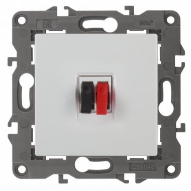 Фотография товара 'Эра Розетка аудио, Эра Elegance, белый Б0034320'