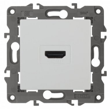 Фотография товара 'Эра Розетка HDMI, Эра Elegance, белый Б0034332'