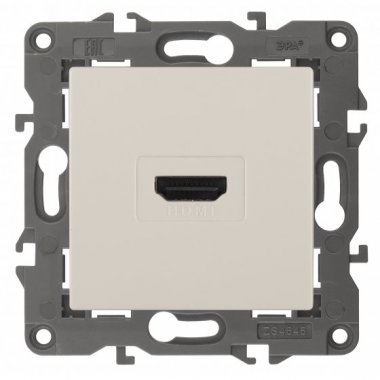 Фотография товара 'Эра Розетка HDMI, Эра Elegance, сл.кость Б0034333'