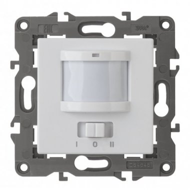 Фотография товара 'Эра Датчик движения 2-проводной, 180-250В, 200Вт, Эра Eleg, белый Б0034352'