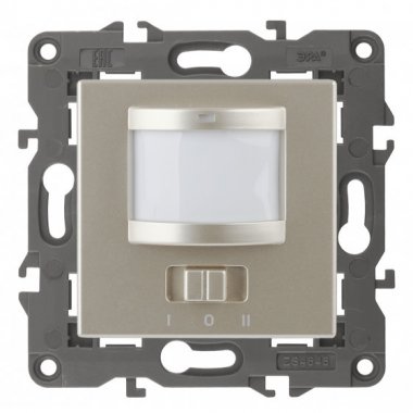 Фотография товара 'Эра Датчик движения 2-проводной, 180-250В, 200Вт, Эра Eleg, шампань Б0034355'