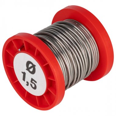 Фотография товара 'Эра Припой для пайки ПОС 61 проволока ? 1.5 мм катушка 100 гр Б0061079'