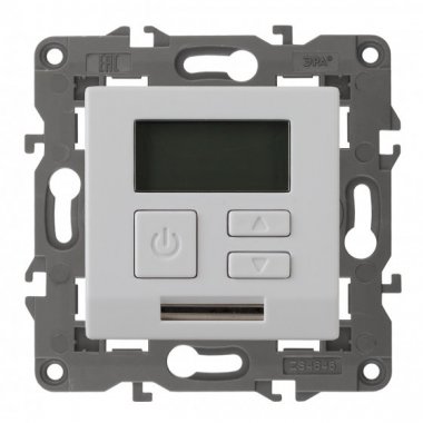 Фотография товара 'Эра Терморегулятор универс.230В-Imax16А, Эра Elegance, белый Б0034375'