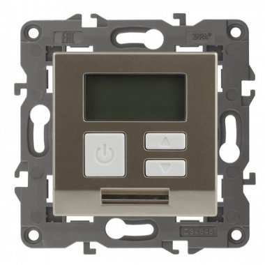 Фотография товара 'Эра Терморегулятор универс.230В-Imax16А, Эра Elegance, шампань Б0034378'