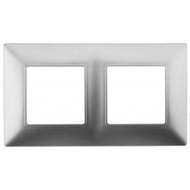 Фотография товара 'Эра Рамка на 2 поста, Эра Elegance, алюминий Б0034389'