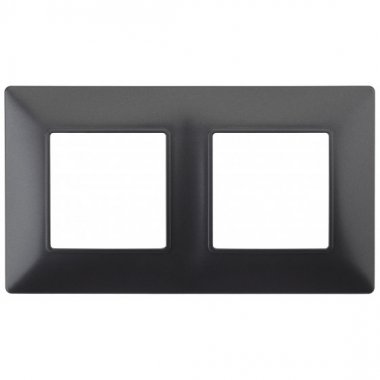 Фотография товара 'Эра Рамка на 2 поста, Эра Elegance, антрацит Б0034391'