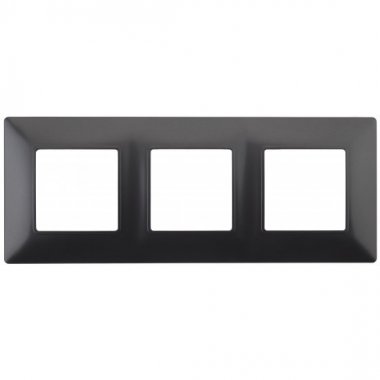 Фотография товара 'Эра Рамка на 3 поста, Эра Elegance, антрацит Б0034397'