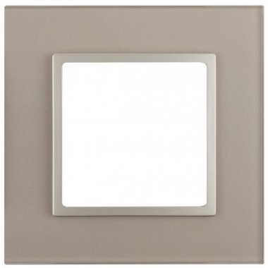 Фотография товара 'Эра Рамка на 1 пост, стекло, Эра Elegance, шампань+шамп Б0034473'