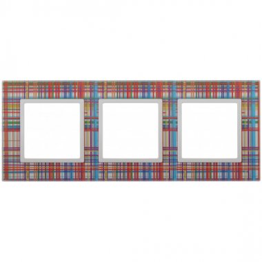 Фотография товара 'Эра Рамка на 2 поста, стекло, Эра Elegance, серый+антр Б0034505'