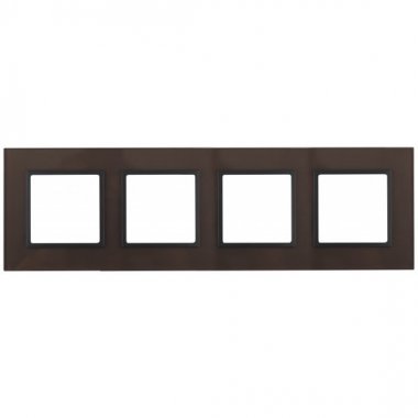 Фотография товара 'Эра Рамка на 4 поста, стекло, Эра Elegance, бронза+антр Б0034529'