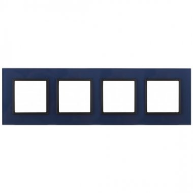Фотография товара 'Эра Рамка на 4 поста, стекло, Эра Elegance, синий+антр Б0034537'