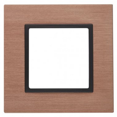 Фотография товара 'Эра Рамка на 1 пост, металл, Эра Elegance, медь+антр Б0034544'