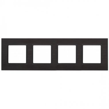 Фотография товара 'Эра Рамка на 4 поста, металл, Эра Elegance, чёрный+антр Б0034561'