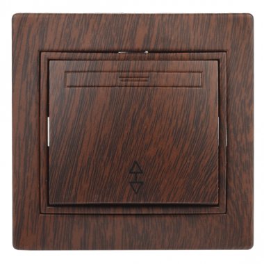 Фотография товара 'Эра Переключатель Intro Plano 1-103-10 одноклавишный 10А-250В, IP20, СУ, венге Б0053754'